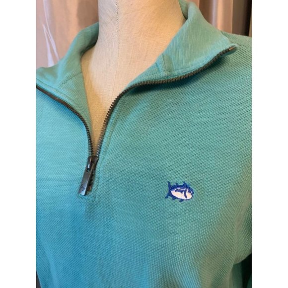 Southern Tide The Skip Jack Zip Polo Longsleeve Shirt, Mens Small - Picture 2 of 7